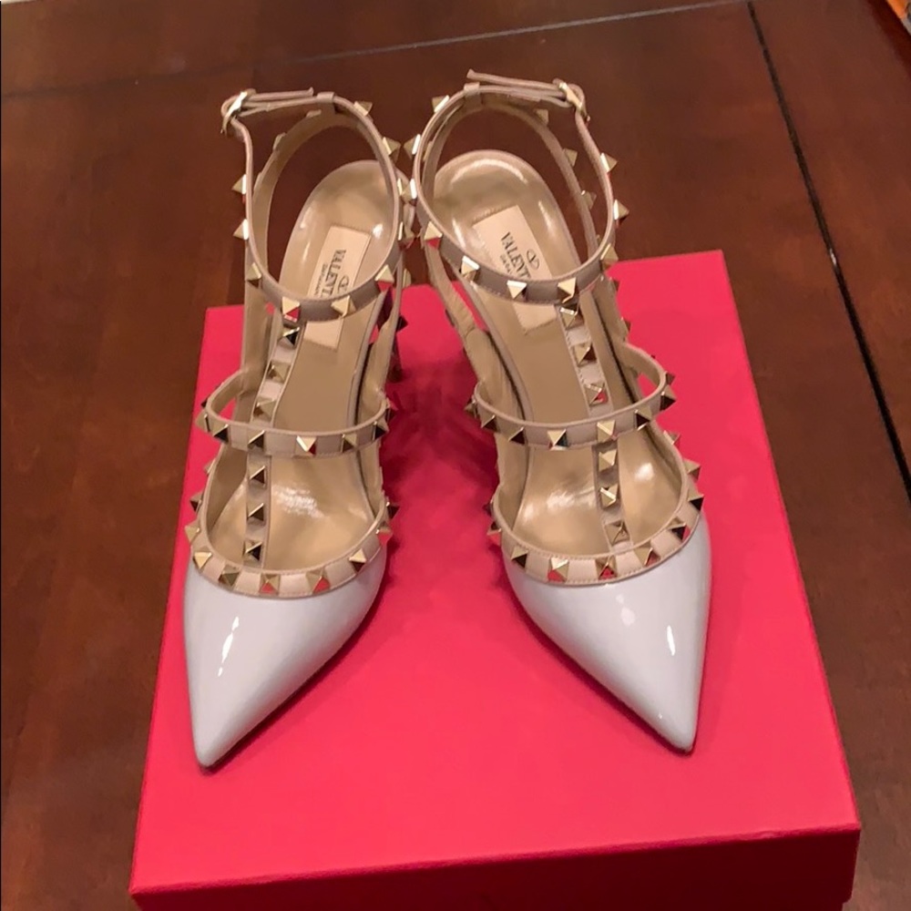 Valentino Rockstud Ankle Strap Pump